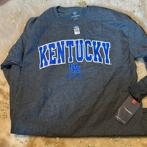 Top of the World Kentucky Wildcats Blue and Gray Long Sleeve Shirt